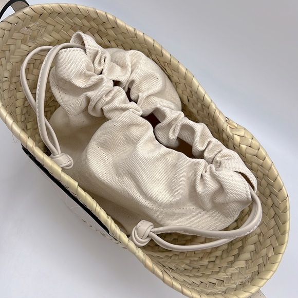 Poolside Mini Ibiza Handwoven Basket Crossbody Bag Coconut - Picture 7 of 16